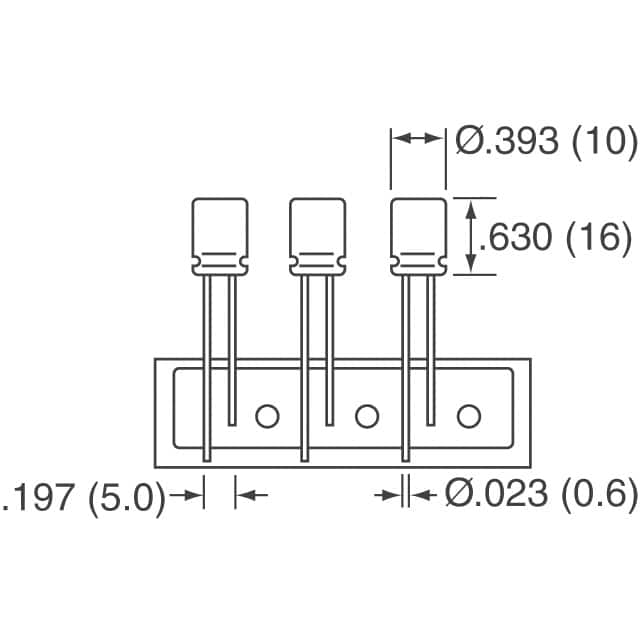 ECA-0JM222B Panasonic Electronic Components  Condensadores electrolíticos de aluminio